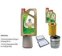 Denckermann Controllo Set castrol edge Titanio 5W-30 Ll 7L per Per BMW 5er