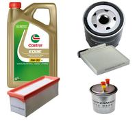 DENCKERMANN Controllo Set Castrol EDGE Titanium 5W-30 LL 5L Per Dacia Duster
