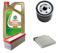 DENCKERMANN Controllo Set Castrol EDGE Titanium 5W-30 LL 5L Per Dacia Duster