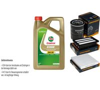 DENCKERMANN Controllo Set Castrol EDGE Titanium 5W-30 LL 5L Per Honda Civic X