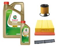 DENCKERMANN Controllo Set Castrol EDGE Titanium 5W-30 LL 6L Per BMW 3 Serie 328i