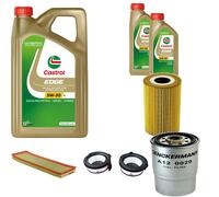 DENCKERMANN Controllo Set Castrol EDGE Titanium 5W-30 LL 7L Per BMW 3er 325td