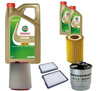 DENCKERMANN Controllo Set Castrol EDGE Titanium 5W-30 LL 7L Per BMW 5 Serie 520d