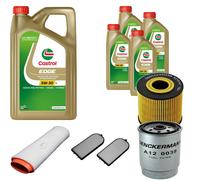DENCKERMANN Controllo Set Castrol EDGE Titanium 5W-30 LL 9L Per BMW 7er 730d