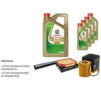 DENCKERMANN Controllo Set Castrol EDGE Titanium 5W-30 LL 9L Per BMW X3 2.5 Si