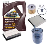 DENCKERMANN Controllo Set Energy Premium 5W-30 5L Per Hyundai I30 Kombi 1.6