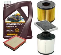 DENCKERMANN Controllo Set Energy Premium 5W-30 5L Per Opel Astra H 1.3 CDTi