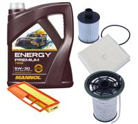 DENCKERMANN Controllo Set Energy Premium 5W-30 5L Per Opel Combo Kasten/Kombi