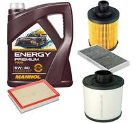 DENCKERMANN Controllo Set Energy Premium 5W-30 5L Per Opel Corsa C 1.3 CDTi