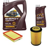Denckermann Controllo Set Energy Premium 5W-30 6L Per Opel Agila (A) 1.0 1.2