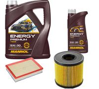 DENCKERMANN Controllo Set Energy Premium 5W-30 6L Per Opel Corsa C 1.3 CDTi