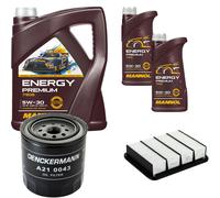 DENCKERMANN Controllo Set Energy Premium 5W-30 7L Per Ford Ranger 2.5 TD 4x4