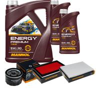 DENCKERMANN Controllo Set Energy Premium 5W-30 7L Per Nissan Qashqai +2 I 1.5