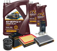 DENCKERMANN Controllo Set Energy Premium 5W-30 7L Per Opel Astra G CC 1.6