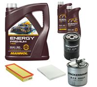 DENCKERMANN Controllo Set Energy Premium 5W-30 7L Per Seat Cordoba Vario 1.9