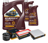 DENCKERMANN Controllo Set Energy Premium 5W-30 7L Per Smart Fortwo Cabrio 1.0
