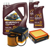 Denckermann Controllo Set Energy Premium 5W-30 7L per Toyota Auris Familiare 1.8