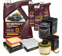 DENCKERMANN Controllo Set Energy Premium 5W-30 8L Per Isuzu D-Max II 2.5 CRDi