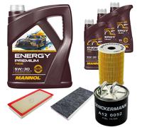 DENCKERMANN Controllo Set Energy Premium 5W-30 8L Per Mercedes-Benz A-Klasse
