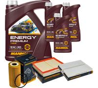 Denckermann Controllo Set Energy Premium 5W-30 8L per Nissan NP300 Navara