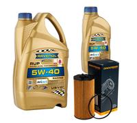 DENCKERMANN Controllo Set Kit 6L RAVENOL 5W-40 per Jeep Cherokee 2.8 CRD 4x4