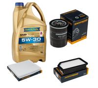 DENCKERMANN Controllo Set Kit Olio 5L RAVENOL SMP 5W-30 per Hyundai i20 1.2