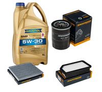 DENCKERMANN Controllo Set Kit Olio 5L RAVENOL SMP 5W-30 per Hyundai i20 1.2