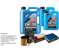 Denckermann Controllo Set Liqui Moly da Molto Tempo 5W-30 7L per Mazda 2 1.4 CD