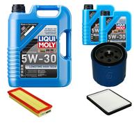 Denckermann Controllo Set Liqui Moly da Molto Tempo 5W-30 7L per Renault Mégane