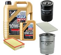 DENCKERMANN Controllo Set Liqui Moly Leichtlauf 10W-40 6L Per Audi A6 1.9 TDI