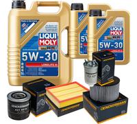 DENCKERMANN Controllo Set Liqui Moly Longlife 5W-30 7L Per VW Transporter IV