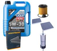 DENCKERMANN Controllo Set Liqui Moly Longtime 5W-30 5L Per BMW 5er 520i