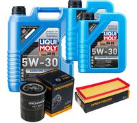 DENCKERMANN Controllo Set Liqui Moly Longtime 5W-30 7L Per Lancia Y 1.2 16V