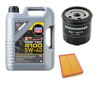 DENCKERMANN Controllo Set Liqui Moly Top Tec 4100 5W-40 5L Per VW Fox 1.4
