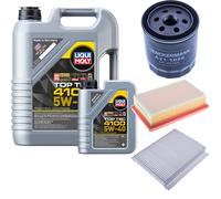DENCKERMANN Controllo Set Liqui Moly Top Tec 4100 5W-40 6L Per Fiat 500L 1.4