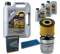 DENCKERMANN Controllo Set Liqui Moly Top Tec 4100 5W-40 8L Per BMW X5 3.0D