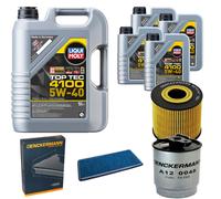 DENCKERMANN Controllo Set Liqui Moly Top Tec 4100 5W-40 9L Per BMW X5 3.0D