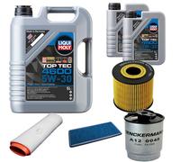 DENCKERMANN Controllo Set Liqui Moly Top Tec 4600 5W-30 7L Per BMW X5 3.0D
