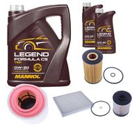 DENCKERMANN Controllo Set MANNOL 0W-20 Legend Formula C5 7L Per Opel Astra K