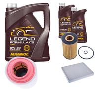 Denckermann Controllo Set mannol 0W-20 Legend Formula C5 7L per Opel Astra K.