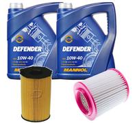DENCKERMANN Controllo Set MANNOL 10W-40 10L Per Audi A8 3.0 TDI Quattro