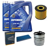 DENCKERMANN Controllo Set MANNOL 10W-40 10L Per Land Rover Range 3.0 D 4x4