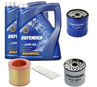 DENCKERMANN Controllo Set MANNOL 10W-40 10L Per Peugeot Boxer Kasten 2.5 D