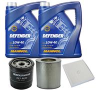 DENCKERMANN Controllo Set MANNOL 10W-40 10L Per Toyota Hiace IV Kasten 2.5