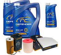 DENCKERMANN Controllo Set MANNOL 10W-40 11L Per Audi A6 Avant S6 Quattro A7