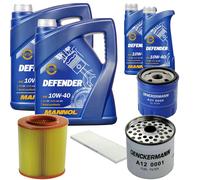 DENCKERMANN Controllo Set MANNOL 10W-40 12L Per Peugeot Boxer Kasten 2.5 TDI