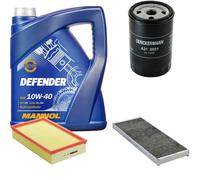 DENCKERMANN Controllo Set MANNOL 10W-40 5L Per Audi 80 2.0 E Cabriolet