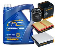 DENCKERMANN Controllo Set MANNOL 10W-40 5L Per Audi A3 Sportback 1.0 TFSI