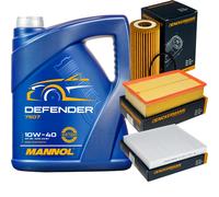 DENCKERMANN Controllo Set MANNOL 10W-40 5L Per Audi A3 Sportback 1.8 TFSI S3