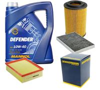DENCKERMANN Controllo Set MANNOL 10W-40 5L Per Audi A4 Cabriolet 2.0 TFSI 16V